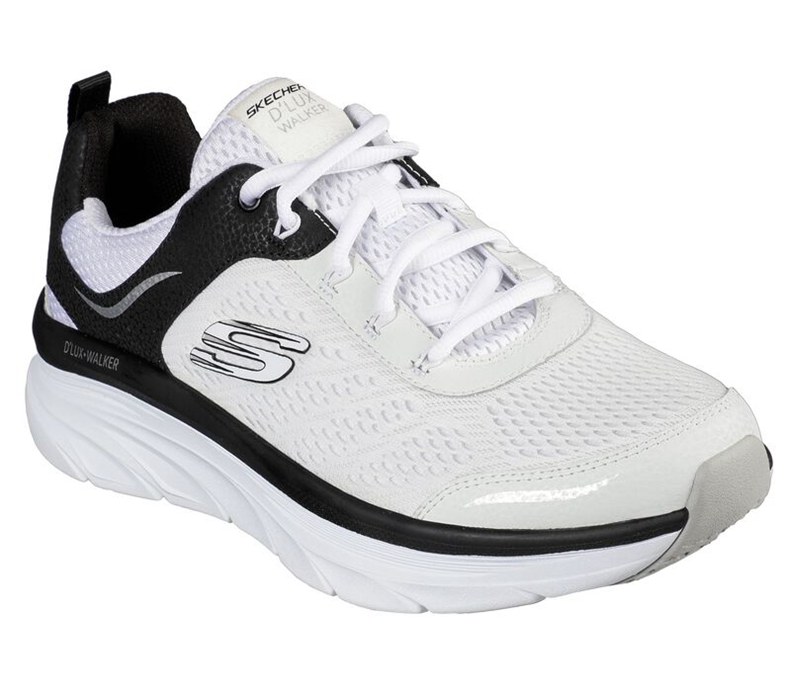 Skechers Relaxed Fit: D'lux Walker - Mens Sneakers White/Black [AU-CG8181]